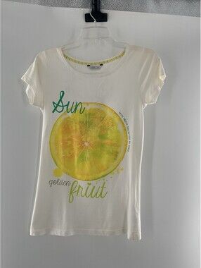 House Women’s Tutti Frutti lemon T-shirt extra small 034